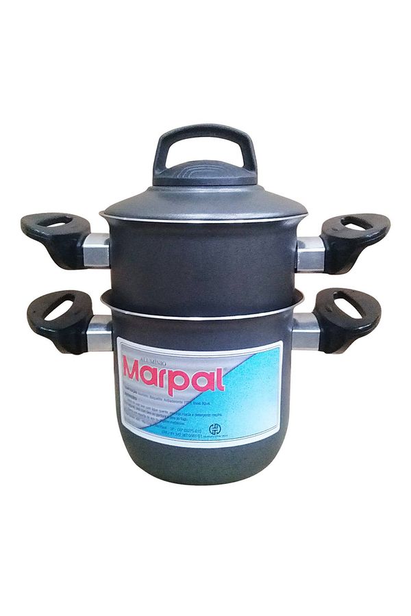 Mini Cuscuzeira Marpal Antiaderente 10cm Preta