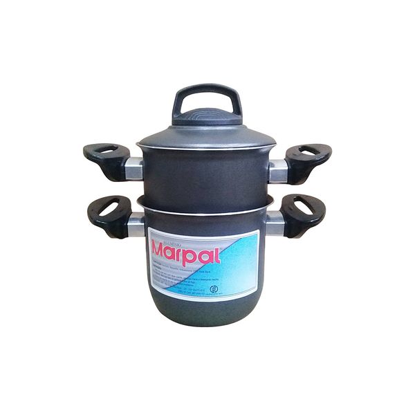 Mini Cuscuzeira Marpal Antiaderente 10cm Preta Mini Cuscuzeira Marpal Antiaderente 10cm Preta