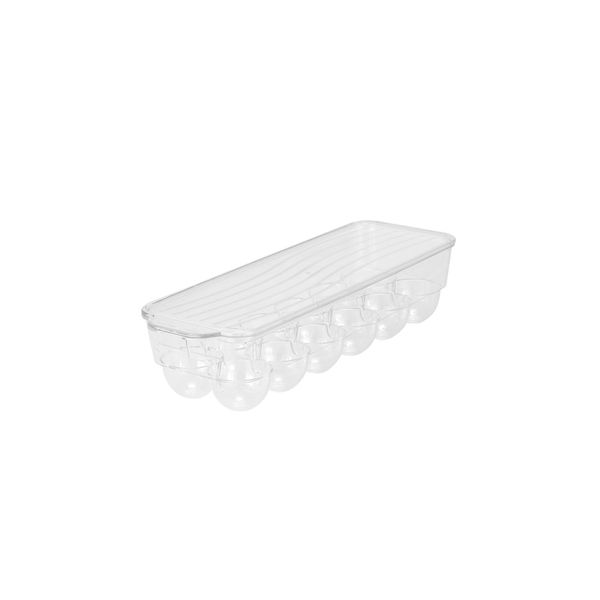 Porta Ovos em Acrílico Le Premium com Tampa 32x11cm