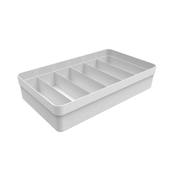 Caixa Organizadora de Gaveta Martiplast Colmeia Logic de Plástico Branco Multiuso 35x20x7,5cm