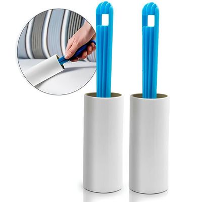 Kit 2 Removedor De Pelos Adesivo Giratório 60 Folhas 20cm