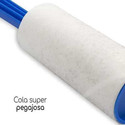 Kit 2 Removedor De Pelos Adesivo Giratório 60 Folhas 20cm