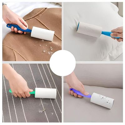 Kit 2 Removedor De Pelos Adesivo Giratório 60 Folhas 20cm