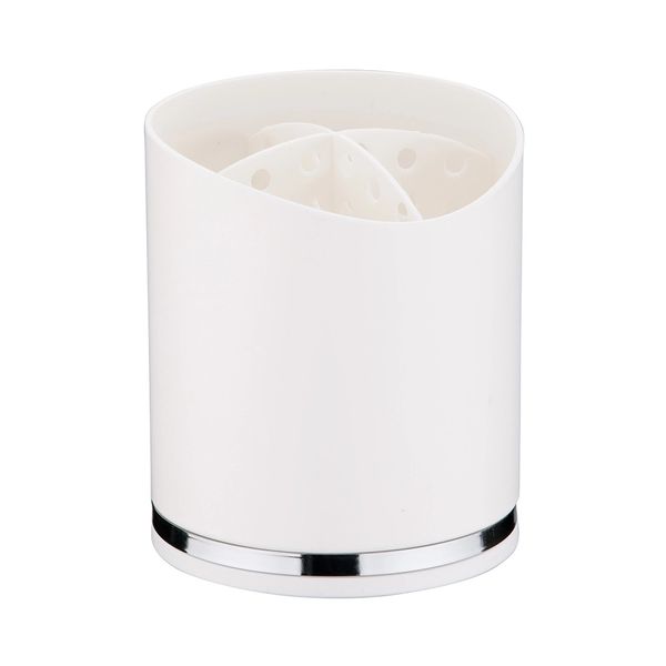 Porta Talher Future Eleganza Cromado Branco Porta Talher Future Eleganza Cromado Branco