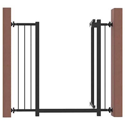 Grade Portão Pet Bebê Divisor Ambiente 80 Cm Preto