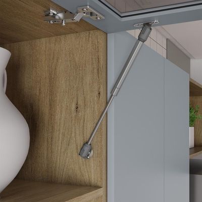 Armário Aéreo Com Porta Basculante Grey Sky Axé Bertolini Cinza Carvalho