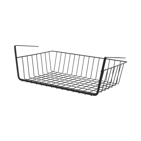 Cesto de Prateleira Le para Encaixe Aramado 40x14x26cm Preto Cesto de Prateleira Le para Encaixe Aramado 40x14x26cm Preto