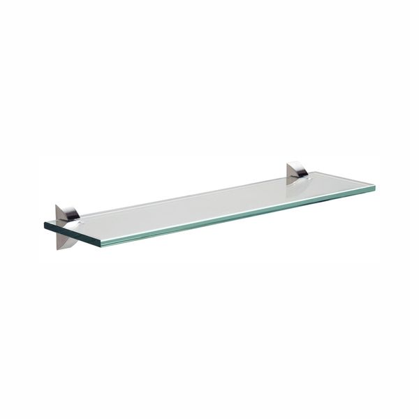 Prateleira de Vidro Tramontina Reta Glass com Suporte Cromado 50x10x2cm