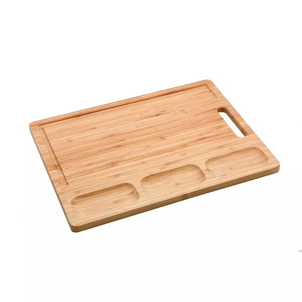 Tábua Churrasco Bamboo Le 40cm com 2 Divisórias