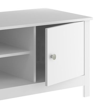 Rack Bancada Para Tv 42 Pol 2 Portas 146 Cm R606 Branco Dtall Branco