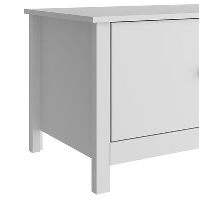 Rack Bancada Para Tv 42 Pol 2 Portas 146 Cm R606 Branco Dtall Branco