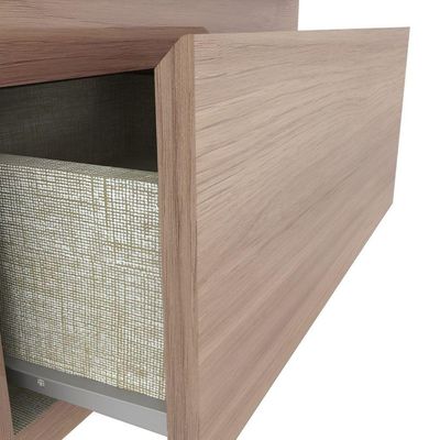 Mesa De Apoio E Cabeceira 2 Gavetas Chanfradas - Campeche - Jequitibá Brilho
