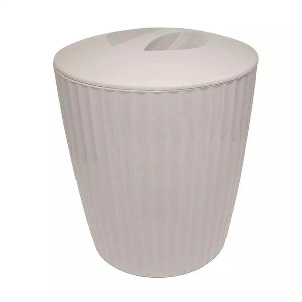 Lixeira Martiplast Groove 5L Bege Lixeira Martiplast Groove 5L Bege