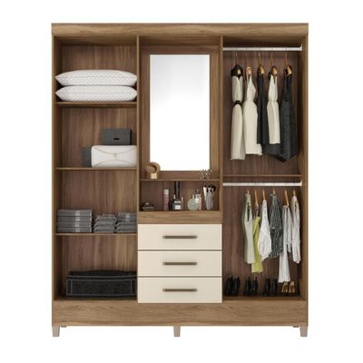 Gurda Roupa Capelinha Londes 4 Portas Amendola Off White