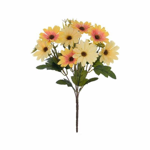Bouquet de Margarida X6 Florarte 28cm Pêssego Amarelo