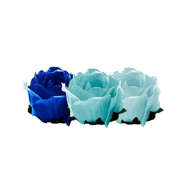 Forminha Clariju Maly Tricolor Degradê Azul com Sépala Verde com 24 Unidades