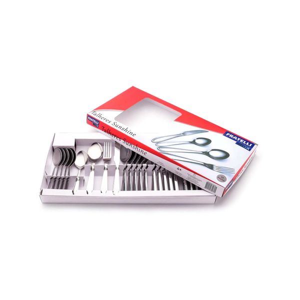 Conjunto de Talheres Fratelli Sunshine em Inox com 24 Peças Conjunto de Talheres Fratelli Sunshine em Inox com 24 Peças