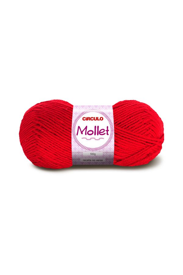 Lã Mollet 80m Nº3/6 3635 Vermelho Paixão