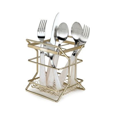 Porta-Talher Arthi com Divisória Piatina Dourado