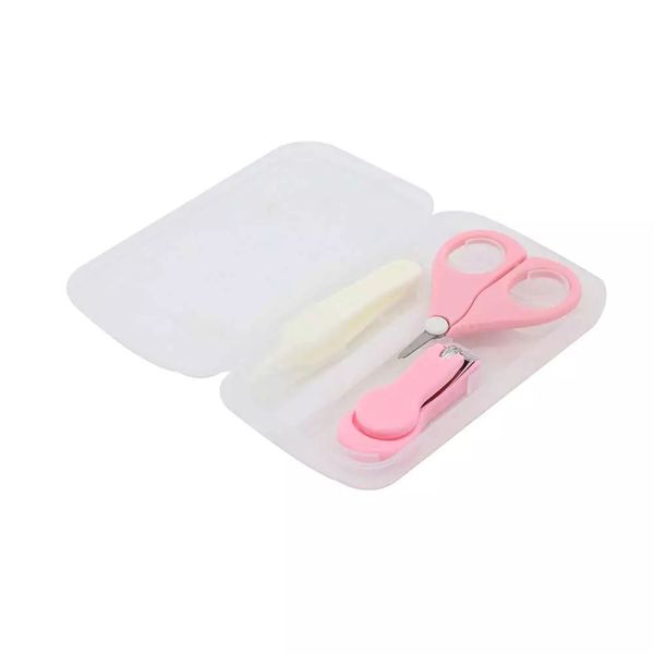Kit Higiene Le Baby Case com 4 Peças Rosa
