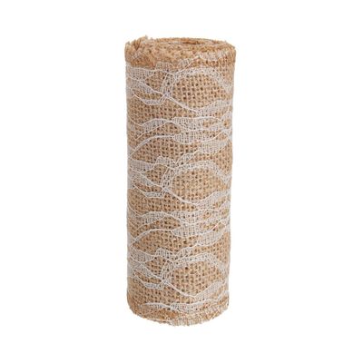 Fita de Juta Le Natural com Renda 12cmx1m