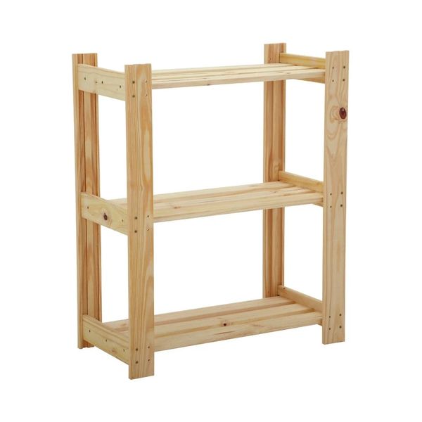Estante de Madeira Pinus Tramontina Modulare Multiuso com 3 Prateleiras 75x62x30cm