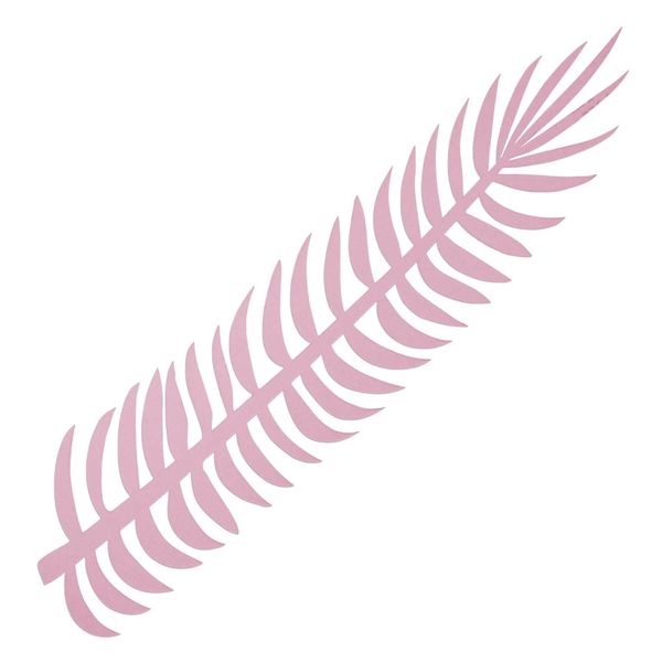 Folhagem Espinha de Peixe Rosa Candy Color de Papel com 8 Unidades G Folhagem Espinha de Peixe Rosa Candy Color de Papel com 8 Unidades G