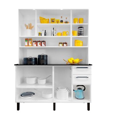 Cozinha 8 Portas 2 Gavetas Florença - Itatiaia Branco