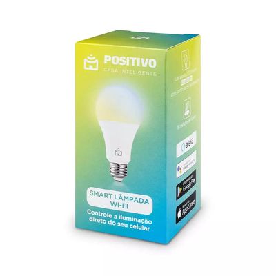 Lâmpada Inteligente Positivo Wi-Fi Smart Home Branca