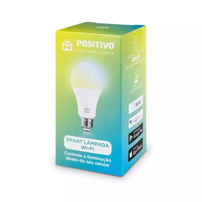 Lâmpada Inteligente Positivo Wi-Fi Smart Home Branca