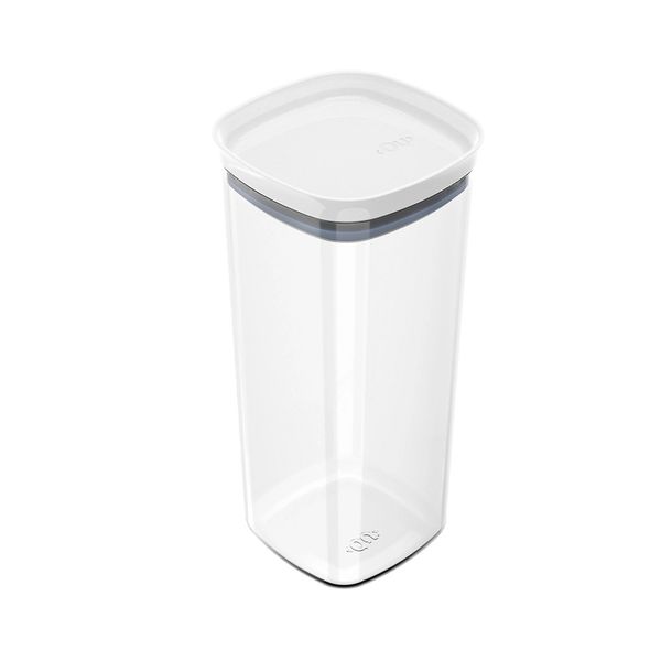 Pote Martiplast Block em Plástico Hermético Quadrado Branco 1,5L Pote Martiplast Block em Plástico Hermético Quadrado Branco 1,5L