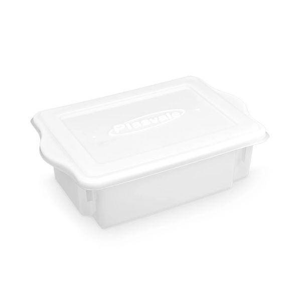 Caixa Organizadora Empilhável Plasvale em Plástico Incolor 10L Caixa Organizadora Empilhável Plasvale em Plástico Incolor 10L