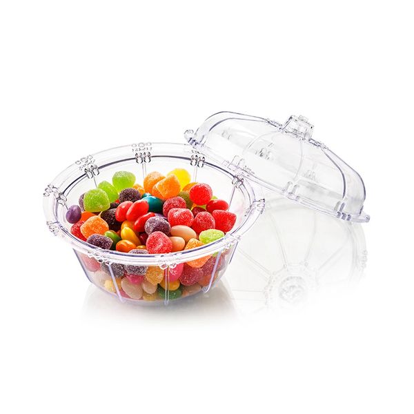 Pote Bomboniere Bezavel Acrílico Transparente Pote Bomboniere Bezavel Acrílico Transparente