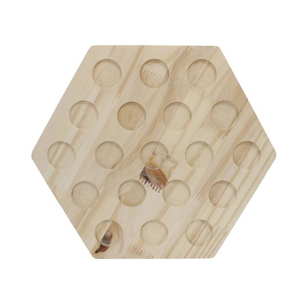 Tábua para Brigadeiro Sextavada Produfest de Madeira 23x26cm Tábua para Brigadeiro Sextavada Produfest de Madeira 23x26cm