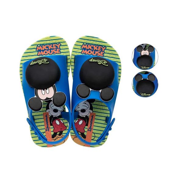 Sandália Ipanema Disney Baby Verde e Azul 22 Sandália Ipanema Disney Baby Verde e Azul 22