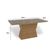 Mesa Para Cozinha Tilia Com Tampo Madeirado Com Vidro 160x90cm Freijó Off White Kappesberg