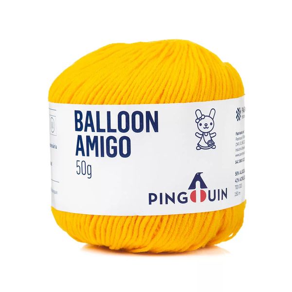Fio Balloon Amigo 50g Nm 5/2/30 4257 Sunflower Fio Balloon Amigo 50g Nm 5/2/30 4257 Sunflower