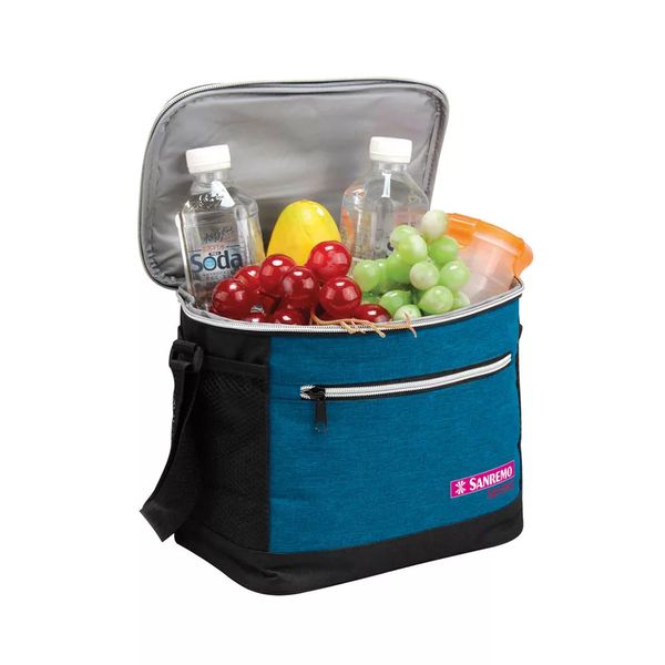 Bolsa Térmica Sanremo 12l Azul com Alça de Mão e Lateral Ajustável