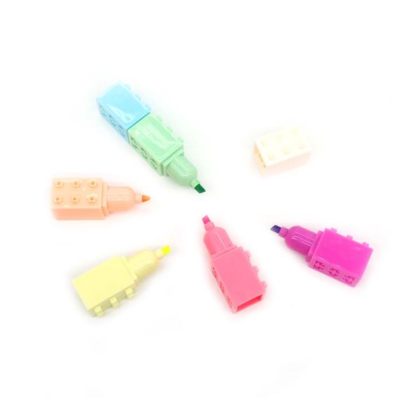 Kit Marcador de Texto Le Bloco Candy Colors com 06 Unidades