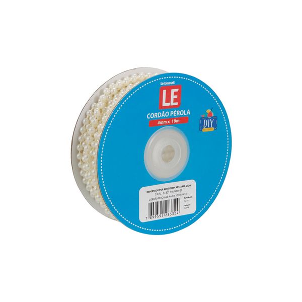 Cordão de Pérola 4mmx10m Creme
