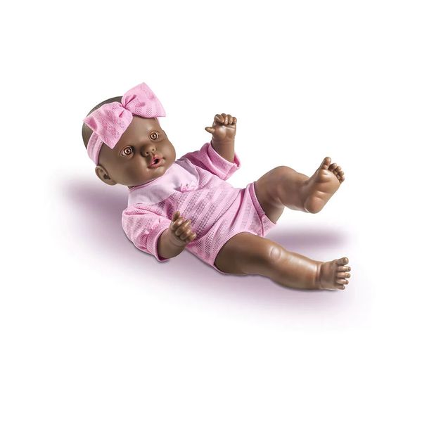 Boneca Milk Rose Ring Bebê Reborn Negra