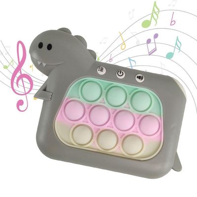Pop It Mini Game Interativo Luzes Som Dinossauro 4 Modos Sensorial Fidget Anti Estresse Relaxante Divertido Toy Crianças