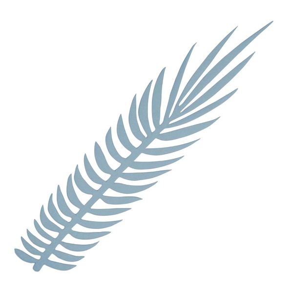 Folhagem Espinha de Peixe Cinza Azulado de Papel com 8 Unidades P Folhagem Espinha de Peixe Cinza Azulado de Papel com 8 Unidades P