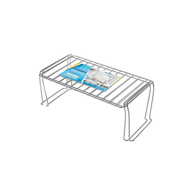 Prateleiras Empilháveis Arthi 2 Unidades 38,5x18x15,5cm Cromadas Prateleiras Empilháveis Arthi 2 Unidades 38,5x18x15,5cm Cromadas