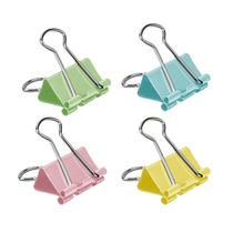 Binder Clip Le 19mm com 20 Unidades Pastel