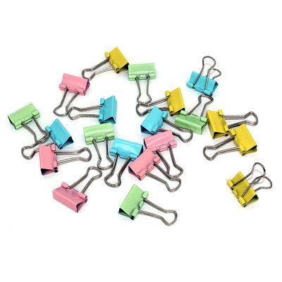 Binder Clip Le 19mm com 20 Unidades Pastel