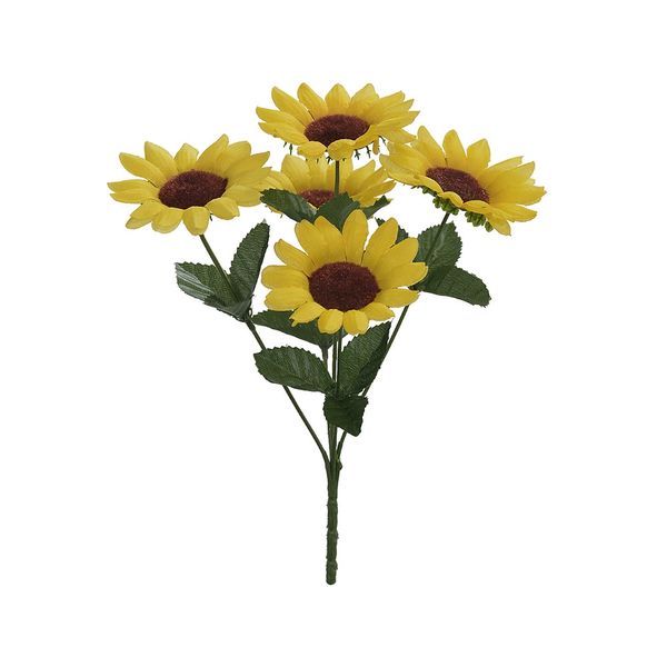 Bouquet Girassol X5 Florarte 28cm Amarelo