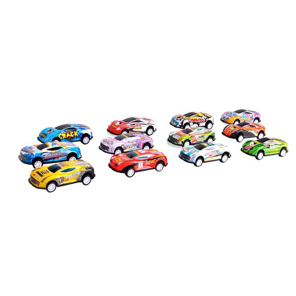 Kit de Carrinhos de Fricção Racing Club Metal Zoop Toys com 5 Peças - Item Sortido