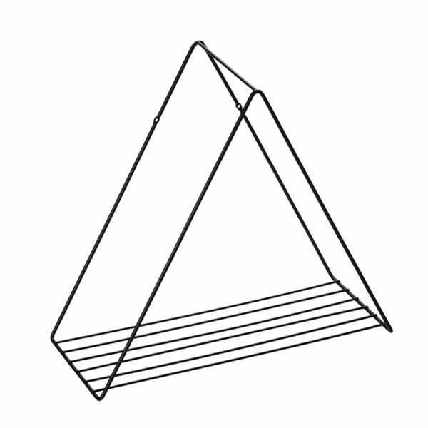 Prateleira Aramada Arthi Decora 25x25x17cm Triangular Metal Black Prateleira Aramada Arthi Decora 25x25x17cm Triangular Metal Black
