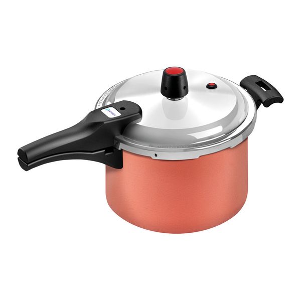 Panela de Pressão Panelux com Fechamento Externo Antiaderente Cobre 4,5L